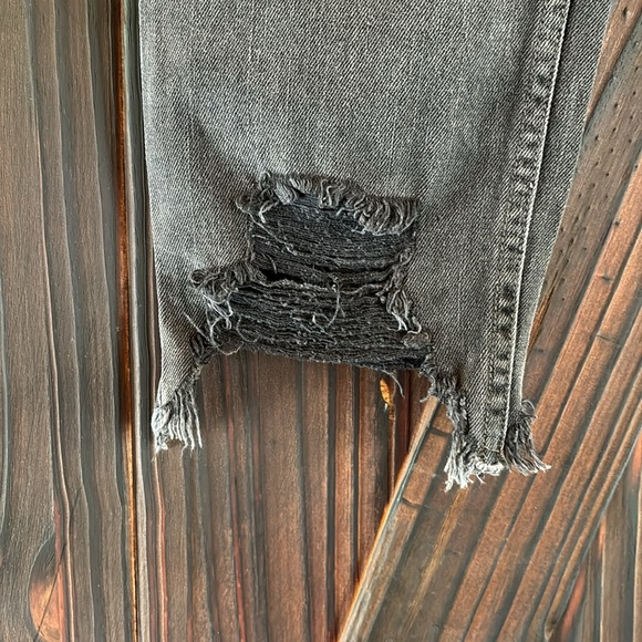 Free People black rugged jeans - Picture 2 of 5